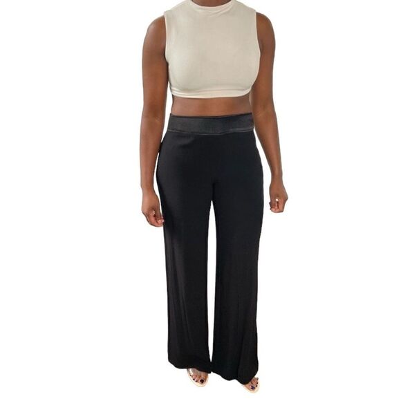 Cabi Crepe Dress Pants with Contrast Waistband - Picture 1 of 17